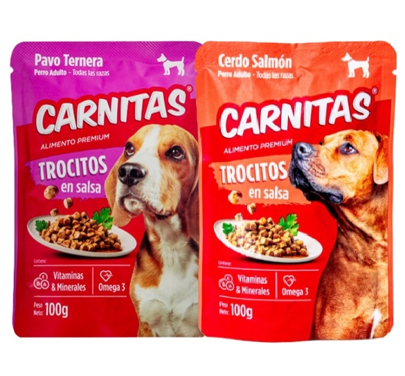 Alimento Húmedo Carnitas Perro Trocitos en Salsa Pouch 85Gr | City Pet