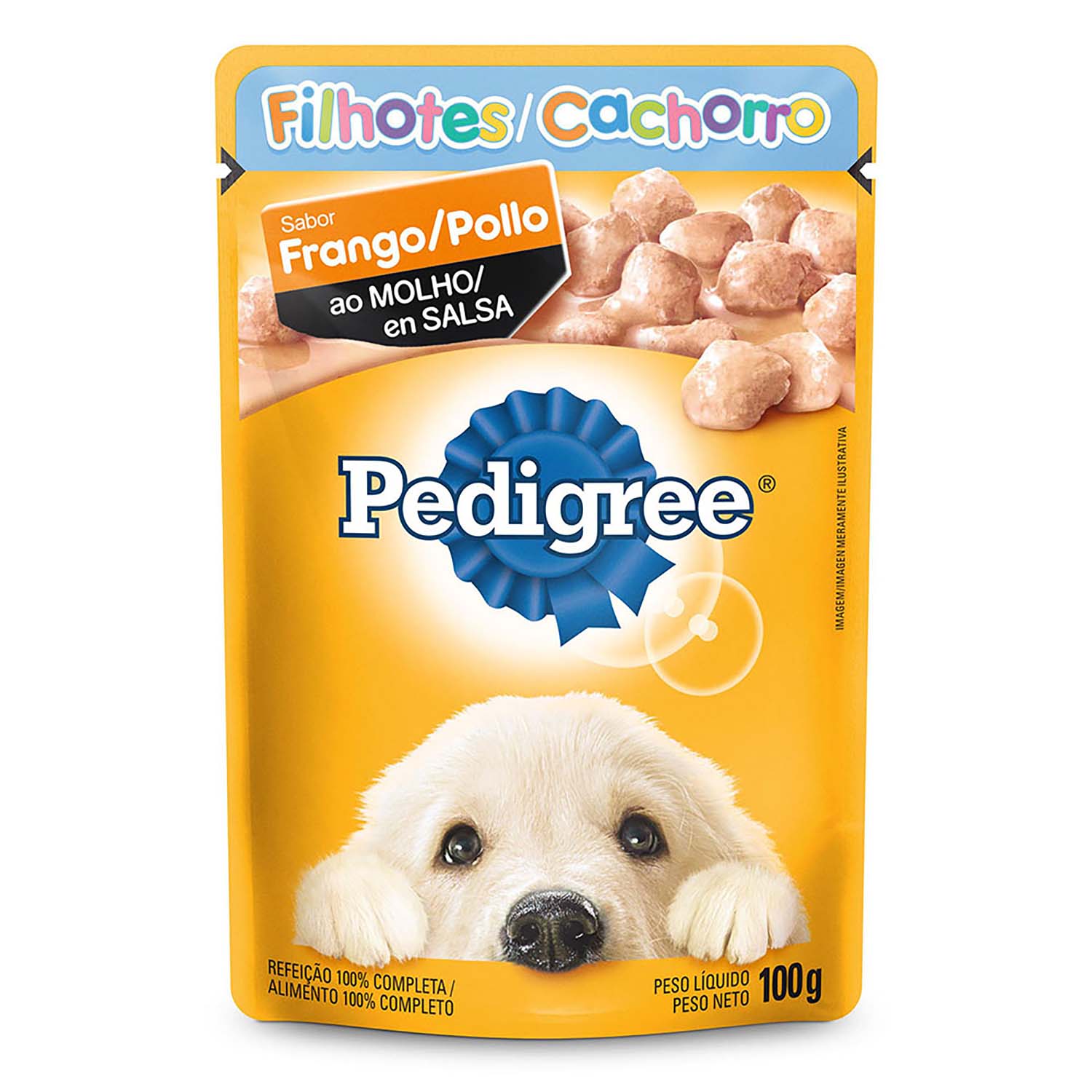 Alimento para cachorros completo y balanceado con sabor a pollo en salsa; 100 gr - PEDIGREE