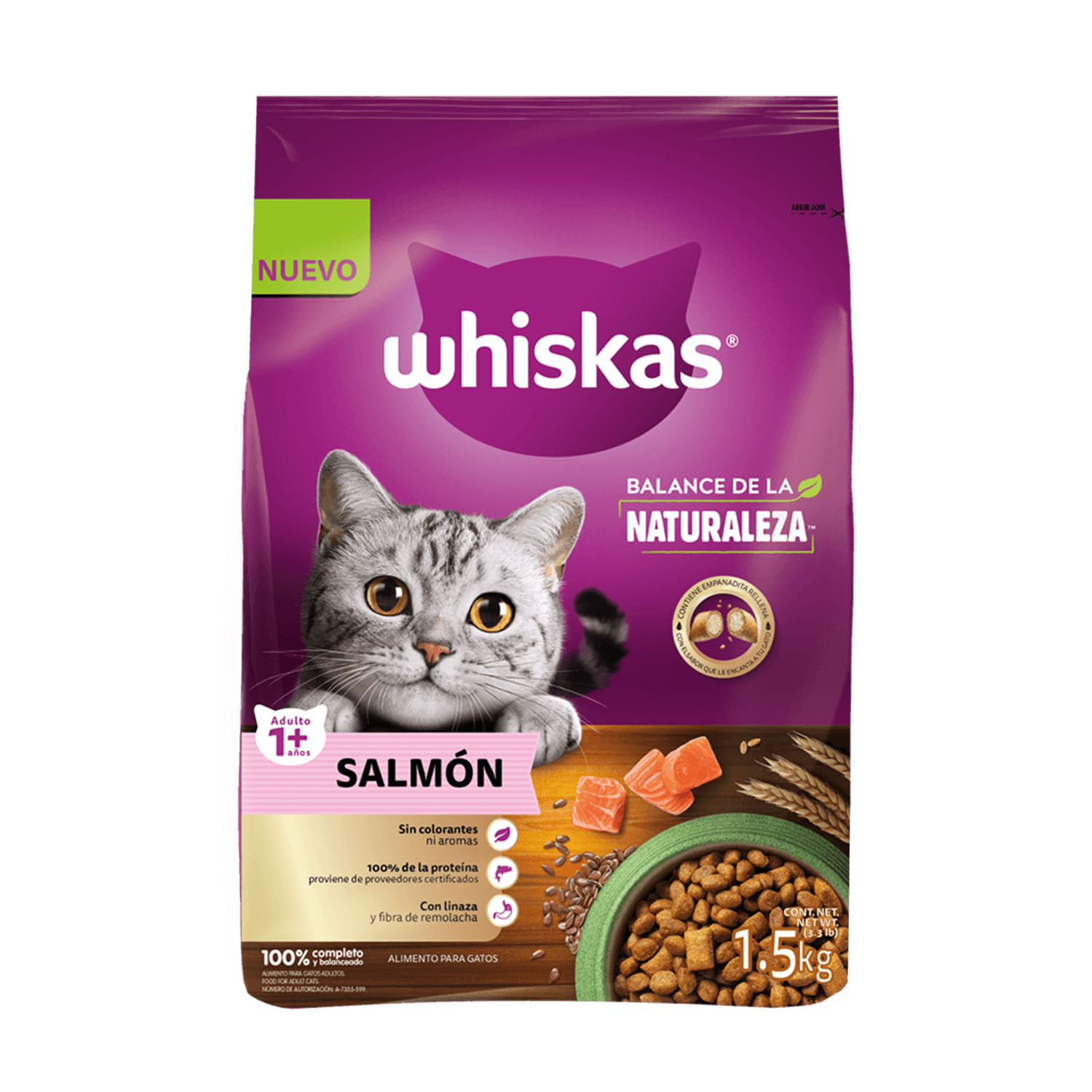 Alimento para gato Balance de la Naturaleza SALMÓN; 1,5 kg. | WHISKAS