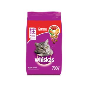 Alimento para gatos adultos sabor a carne 700g