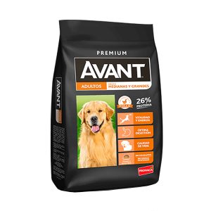 Alimento para perro adulto PREMIUM DE RAZAS MEDIANAS Y GRANDES tipo croquetas; 1 kg. | AVANT