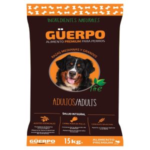 Alimento para perro PREMIUM PLUS tipo croquetas para perros; 15 kg. | GUERPO