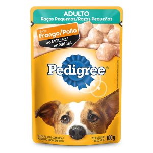 Alimento para perros de raza pequeña completo y balanceado con sabor a pollo en salsa; 100 gr | PEDIGREE
