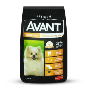 Alimento para perros PREMIUM con sabor a carne de pollo. Ideal para perros ADULTOS de razas mini y pequeñas; 4 kg | AVANT
