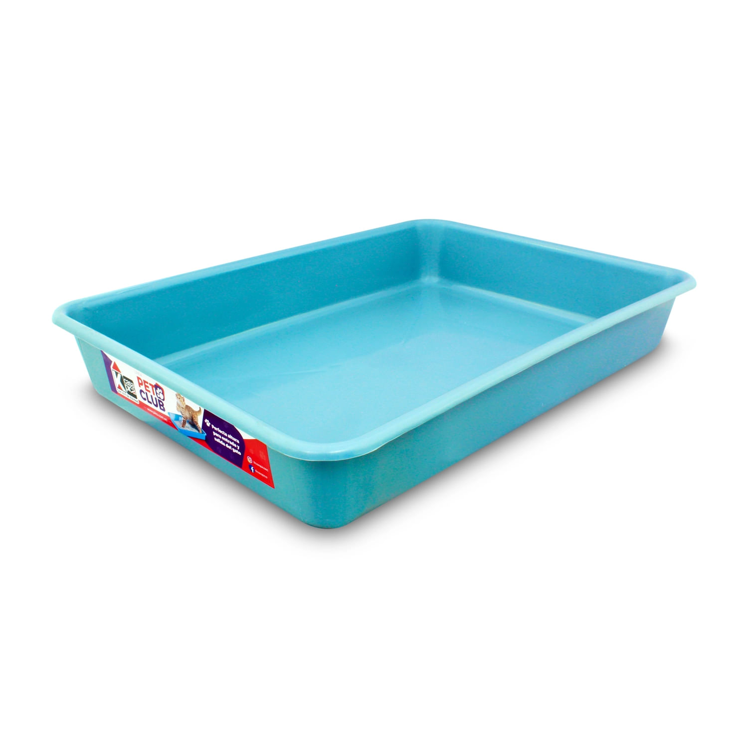 Arenero para gato rectangular plástico de altura estándar para todo tipo de raza y edad de gato. | MD