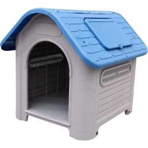 Casa P/Perro Con Techo Grande Azul | MAY'S