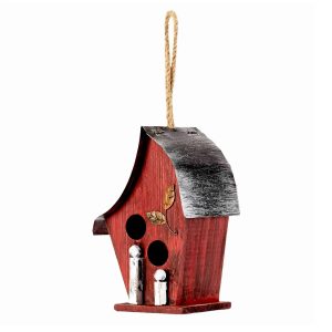 Casa para pájaros colgante de madera con techo metálico tipo tapa extraíble para una fácil limpieza | ALPINE