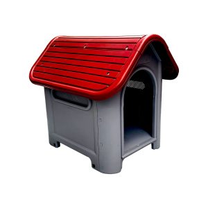 Casa para perros Roja / Gris de 74 x 57 x 66 cm - WRT