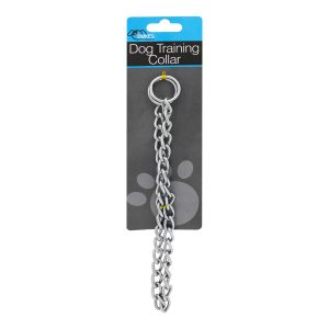 Collar de entrenamiento metálico de 47 cm con eslabones de acero. | DUKES