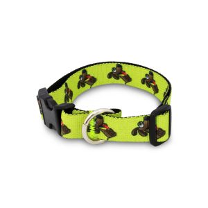 Collar para perros de nylon de talla M con diseño de perrito y gancho plástico de liberación rápida | VANDER PET