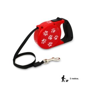 Correa automática para perros de 5 metros con estuche plástico, mango ergonómico y empuñadura confortable | PUPPY & CO