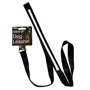 Correa LED para perro de 1,25 m con luz intermitente, de nylon resistente. - DUKES