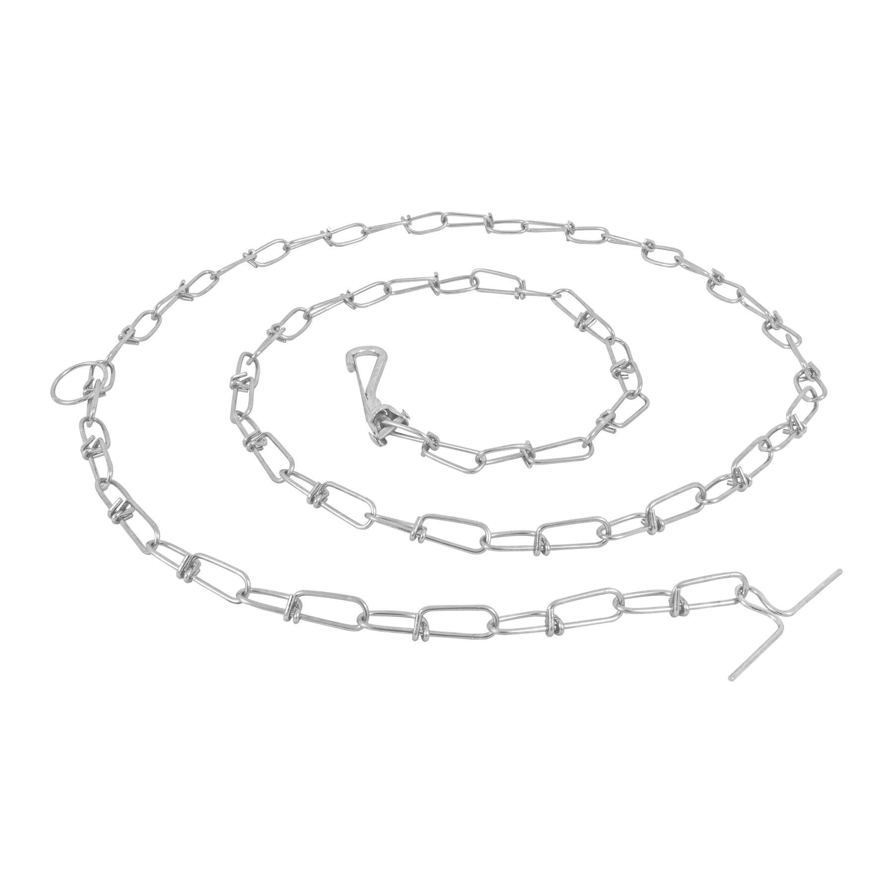 Correa metálica de paseo y agarre para perros, 2,4mm x 1,8m | FIERO