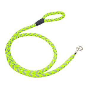 Correa para perro de poliéster de 120 cm de color VERDE NEÓN. | DOGS COLLECTION