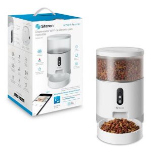 Dispensador SMART de alimento para mascotas Wi-Fi con cámara Full HD y grabador de voz. | STEREN
