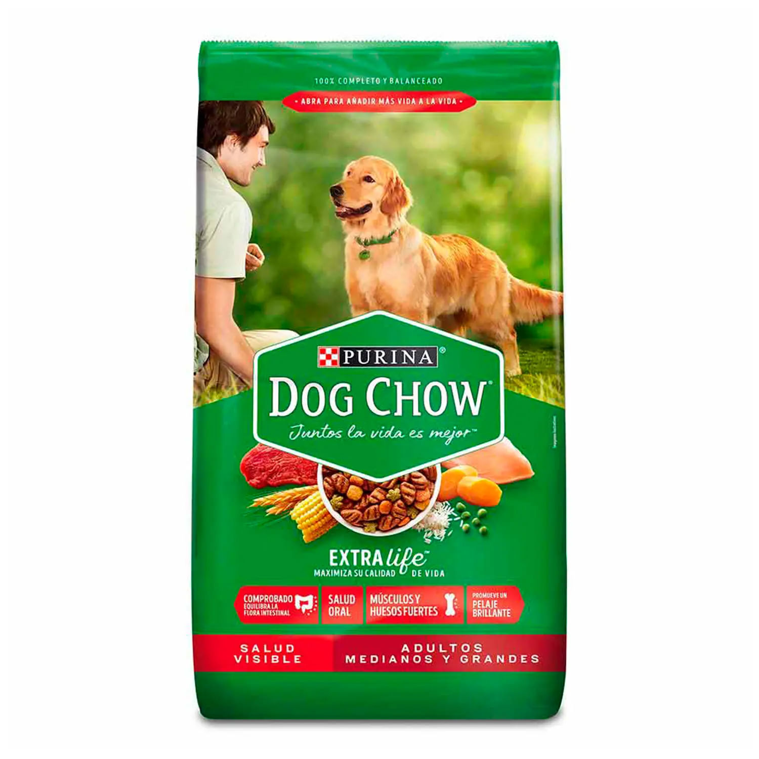 Dog Chow Adulto Razas Mediana Grande 2Kg - DOG CHOW