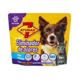 Eliminador de olores de mascotas. Puede aplicarse en alfombras, tapicería de muebles y camas de mascotas 500 g | 7 AYUDAS