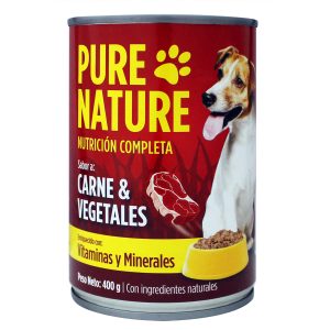Enlatado P/Perro Carne Y Vegetales 400Grpurena | PURE NATURE