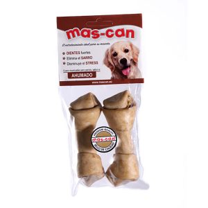 Hueso ahumado # 4 - 5 de varios sabores para perros; pack x 2 - MAS CAN