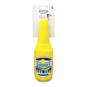 Juguete masticador tipo botella, fabricado en poliester resistente a las mordeduras | DOGS COLLECTION