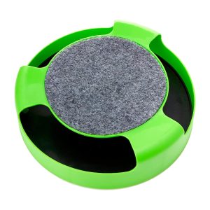 Juguete para gatos giratorio con 1 ratón acolchado que puede girar hacia la izquierda o derecha. No requiere baterías - TINYS