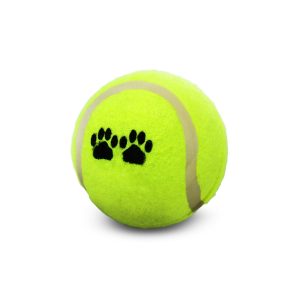 Juguete para mascotas tipo pelota de tenis de 6,5 cm de diámetro. - WRT