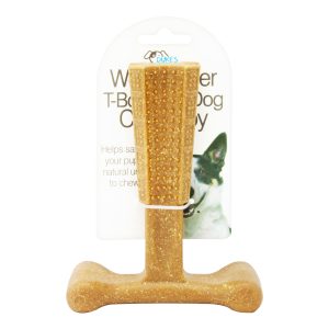 Juguete para perro rigido masticable en forma de "T" de 14,5 cm. No toxico. | DUKES