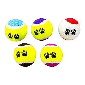 Juguete para perros set de 5 pelotas de tenis. | DUKES