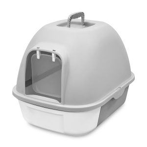 Letrina para gato plástica cerrada tipo kennel. | K HOME