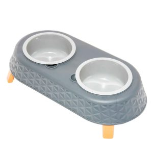 PLATO P/MASCOTA GRIS 2 SECCIONES GRIS | STAR PLAST
