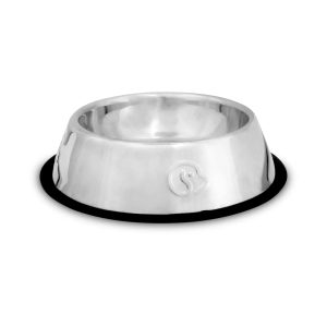 Plato para perro de 18 cm pequeño con anillo de caucho antideslizante. Ideal para colocar croquetas o agua | VIDA DE PERRO
