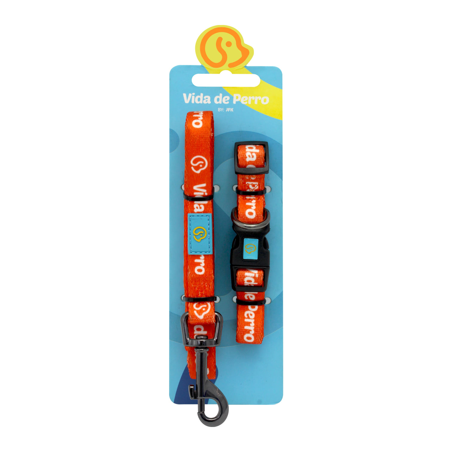 Set de collar con correa para perro de 9,8 x 15,7 pulgadas a base de nylon. | VIDA DE PERRO
