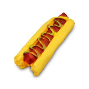 Jueguete para perro de 15 cm de largo elaborado en caucho no toxico, ideal para ejercitar la mandibula de el canino - DUKES