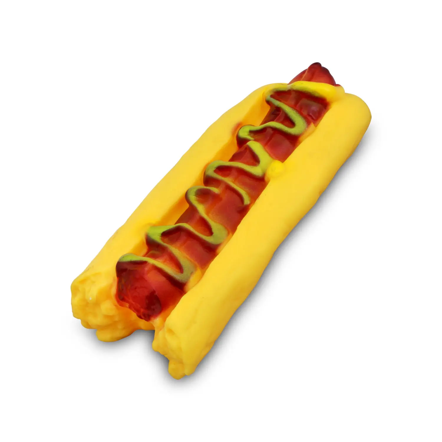 Jueguete para perro de 15 cm de largo elaborado en caucho no toxico, ideal para ejercitar la mandibula de el canino - DUKES