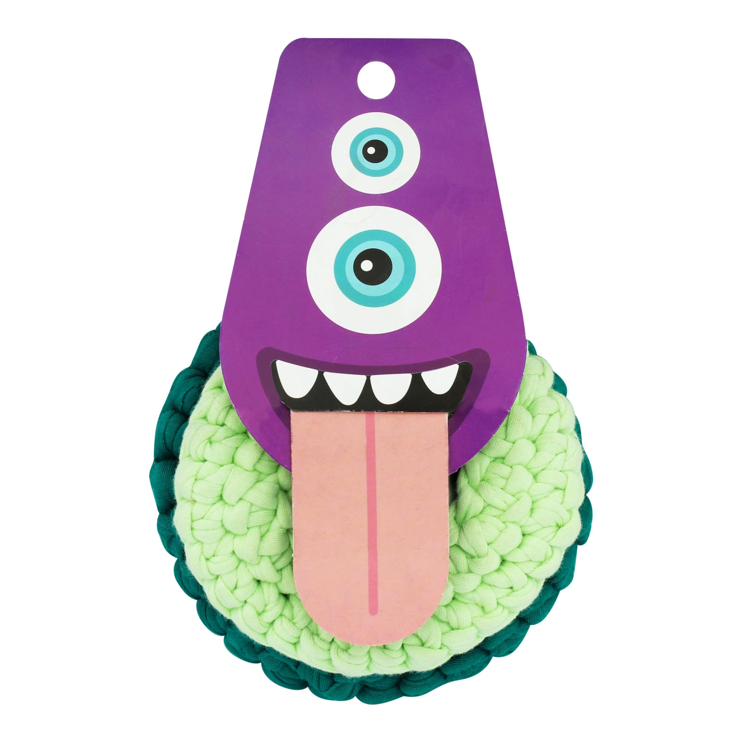 Juguete para perro tipo dona, elaborada con cuerdas de tela de algodón ideales para ser masticadas - ALKUPETS